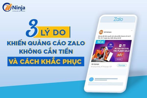 quảng cáo zalo không cắn tiền 