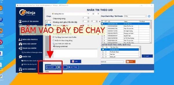 phần mềm gửi tin nhắn facebook hàng loạt