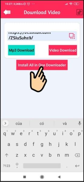 Bấm chọn Install All One Download