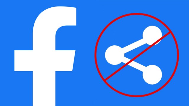 Lý do facebook bị chặn chia sẻ